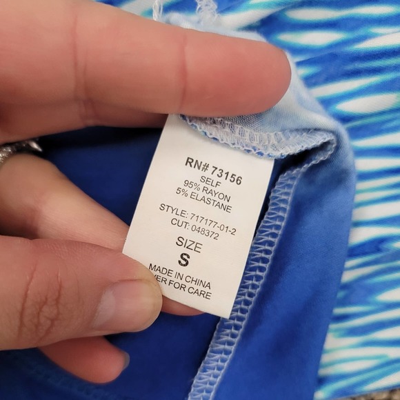 Athleta Reef Print Dress in Blue Ombre #472 - Picture 6 of 8